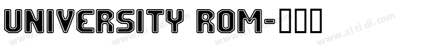 University Rom字体转换